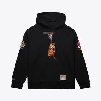 Unisex Mitchell & Ness Amar'e Stoudemire Black Phoenix Suns Basketball Hall of Fame Player Hoodie