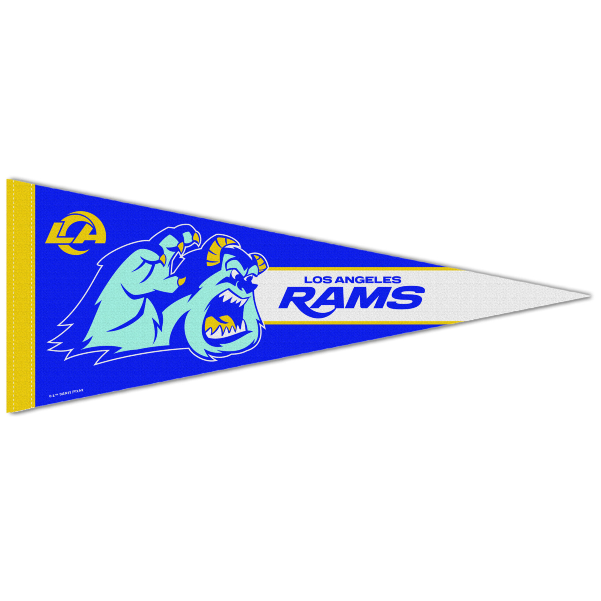 WinCraft Los Angeles Rams Disney x NFL Sulley 12" x 30" Premium Pennant