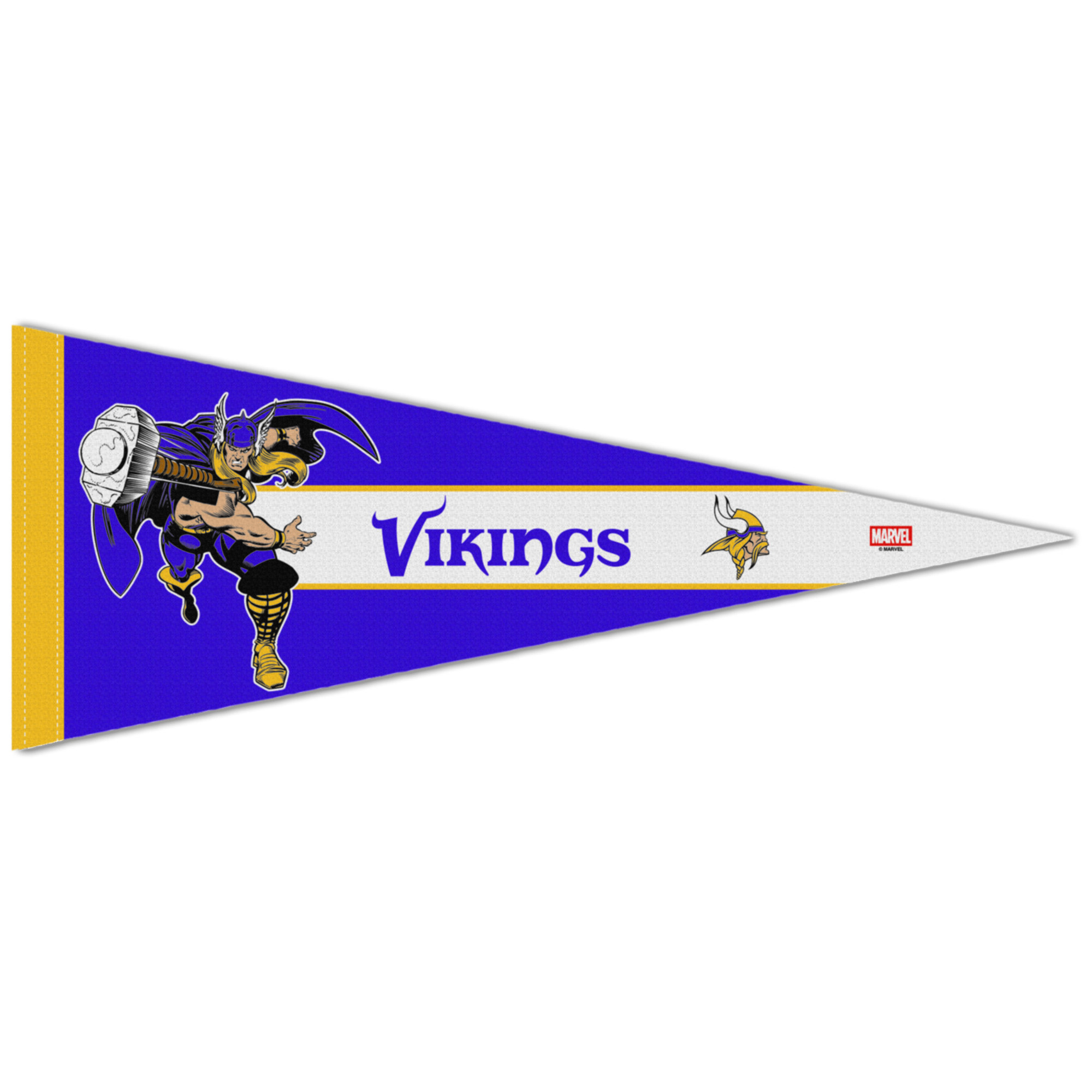 WinCraft Minnesota Vikings Disney x NFL Thor 12" x 30" Premium Pennant