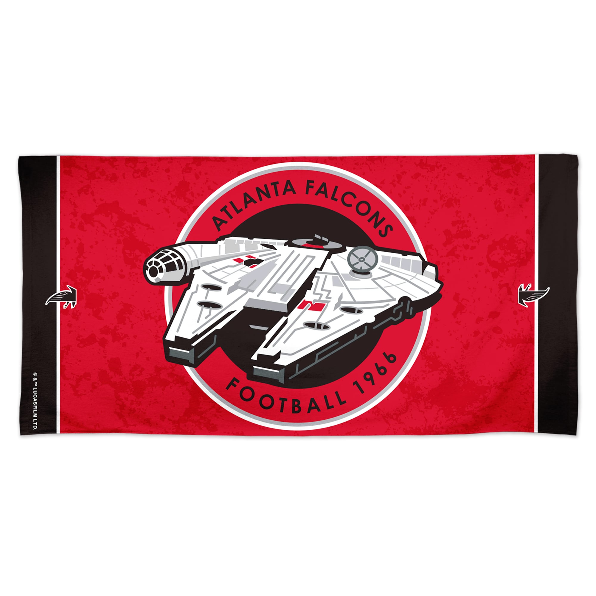WinCraft Atlanta Falcons Disney x NFL Millennium Falcon 30" x 60" Spectra Beach Towel