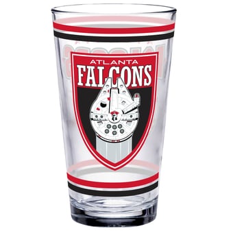 WinCraft Atlanta Falcons Disney x NFL Millennium Falcon 16oz. Pint Glass