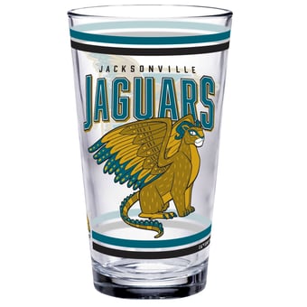 WinCraft Jacksonville Jaguars Disney x NFL Pepita 16oz. Pint Glass
