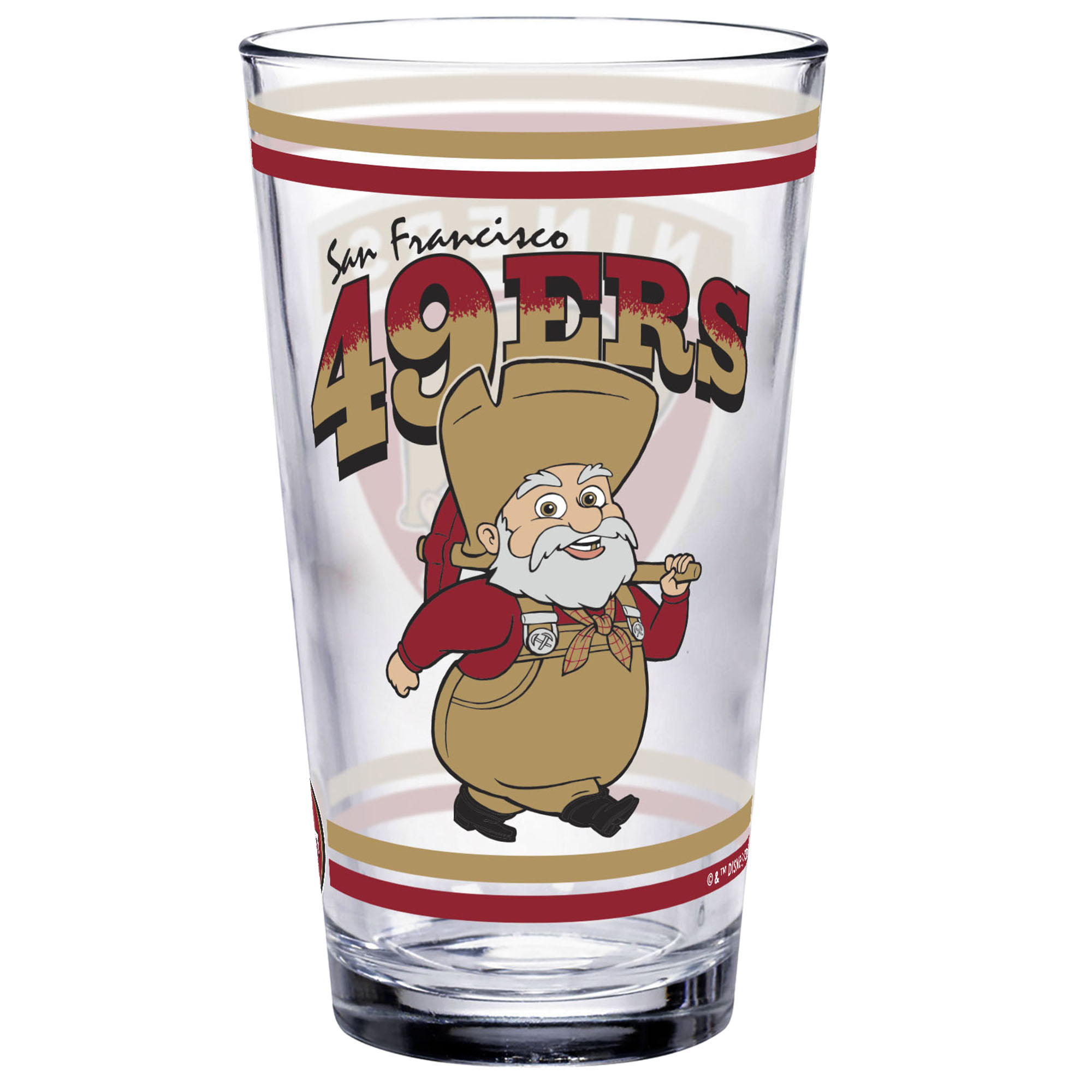 WinCraft San Francisco 49ers Disney x NFL Stinky Pete 16oz. Pint Glass