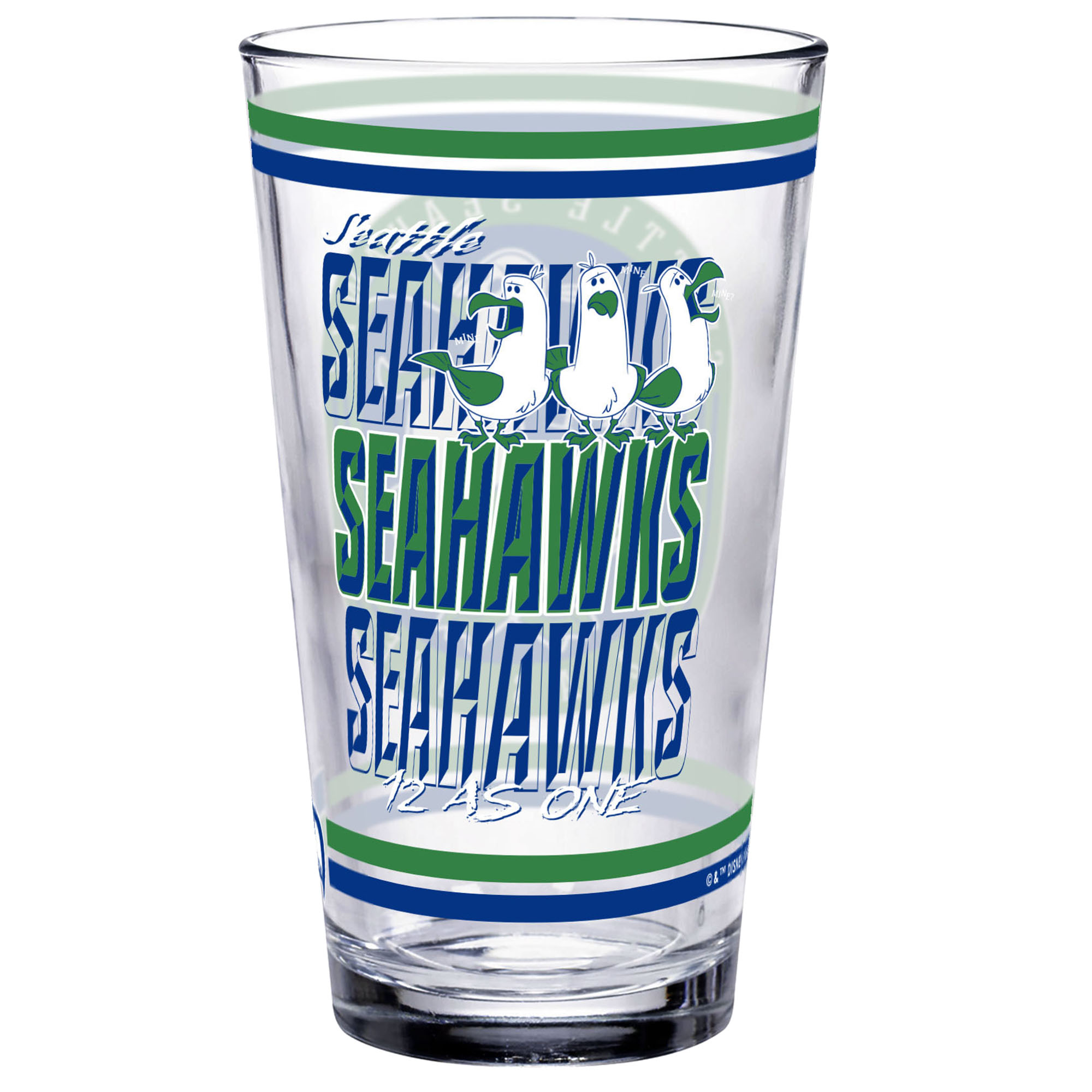 WinCraft Seattle Seahawks Disney x NFL Seagulls 16oz. Pint Glass