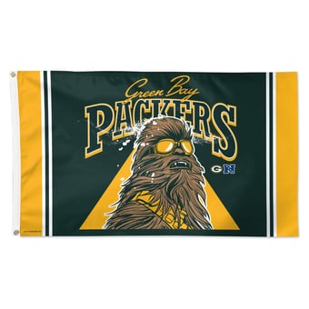 WinCraft Green Bay Packers Disney x NFL Chewbacca 3' x 5' Single-Sided Deluxe Flag
