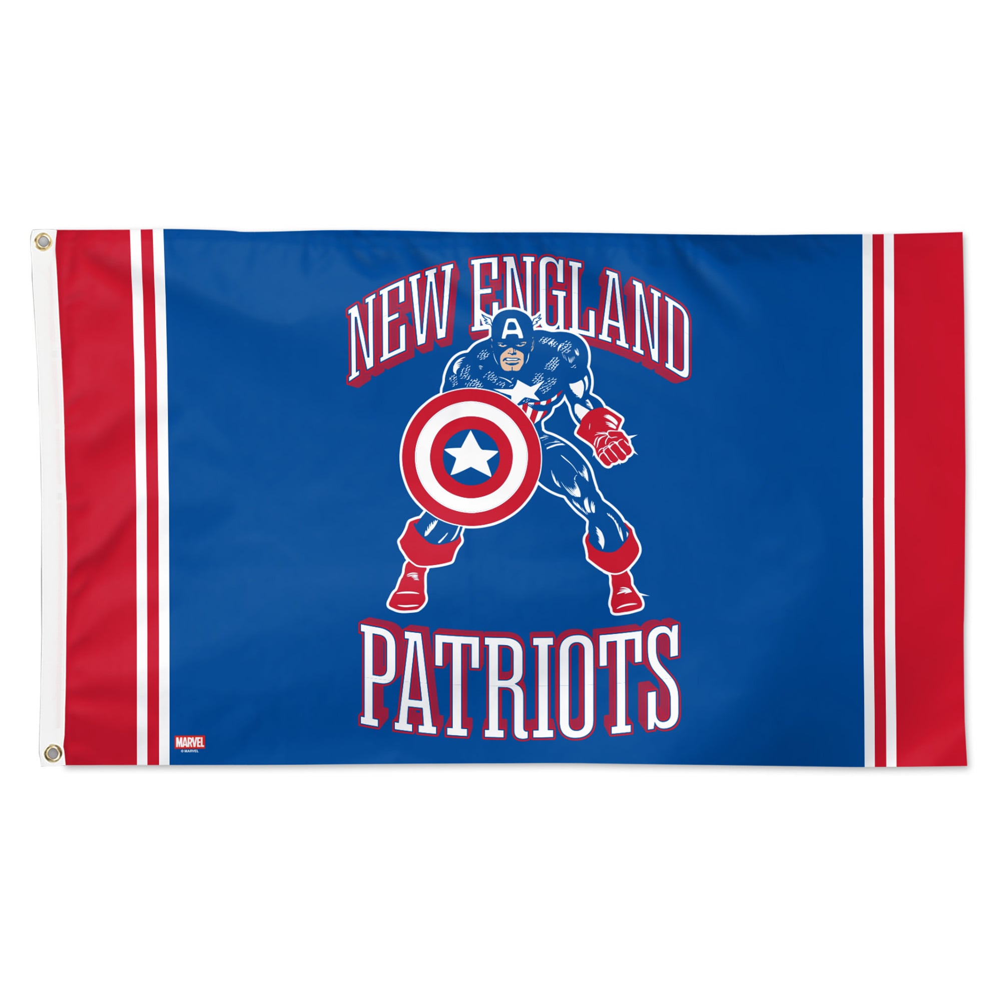 WinCraft New England Patriots Disney x NFL Captain America 3' x 5' Single-Sided Deluxe Flag
