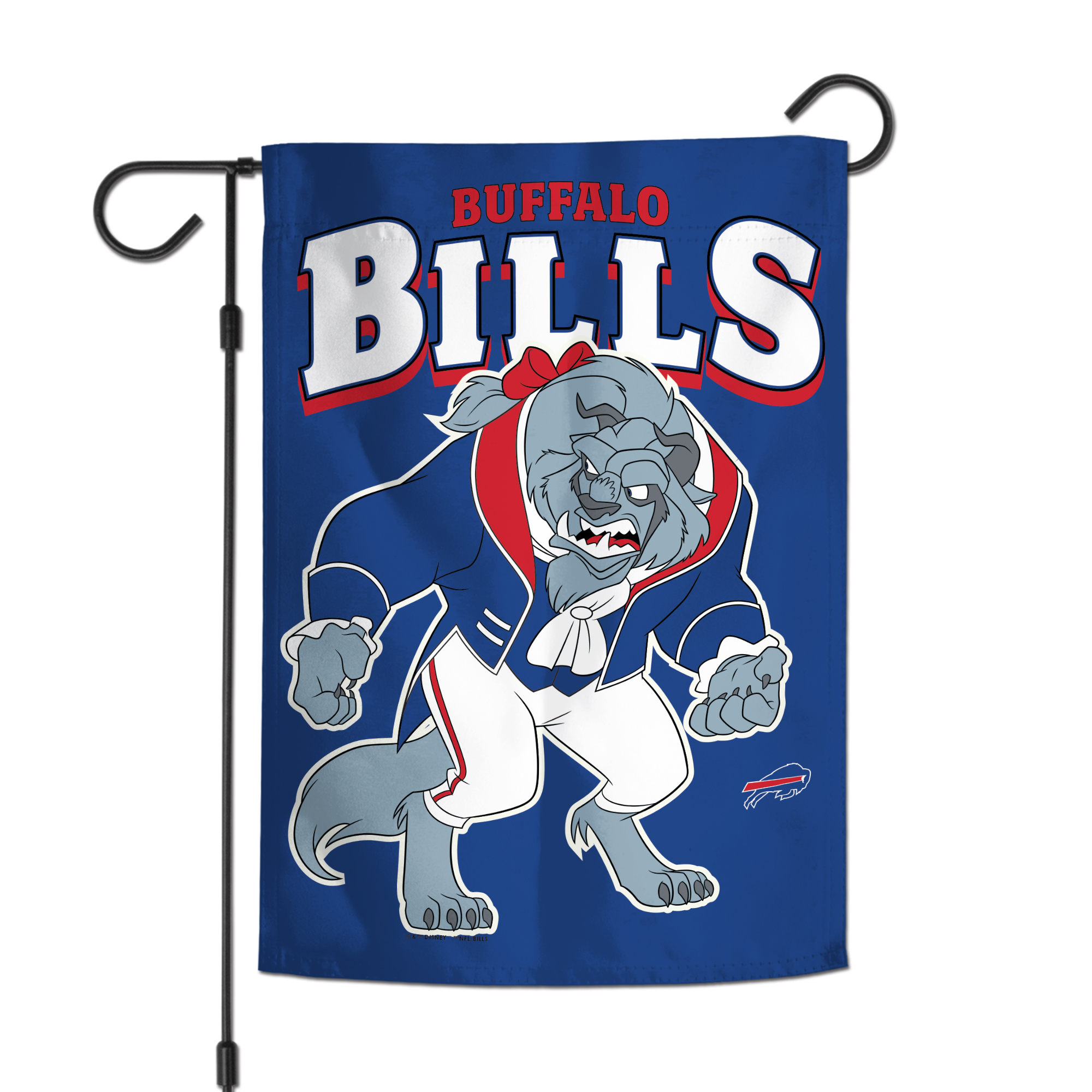 WinCraft Buffalo Bills Disney x NFL Beast 12'' x 18'' Double-Sided Garden Flag
