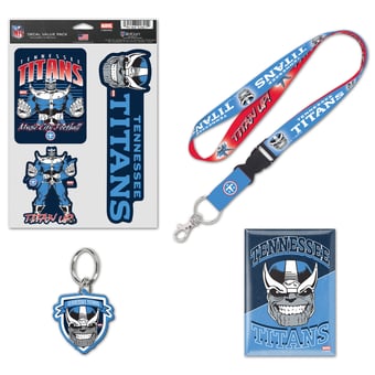 WinCraft Tennessee Titans Disney x NFL Thanos Fan Pack