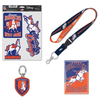 WinCraft Denver Broncos Disney x NFL Maximus Fan Pack