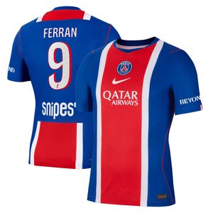 Maillot Domicile Match PSG Nike Aero-FIT 26/27 avec flocage Ferran 9, vue 1