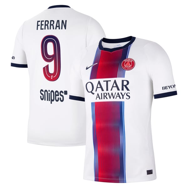 Maillot Extérieur Stadium PSG Nike 26/27 avec flocage Ferran 9