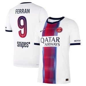 Maillot Extérieur Match PSG Nike Aero-FIT 26/27 avec flocage Ferran 9, vue 2