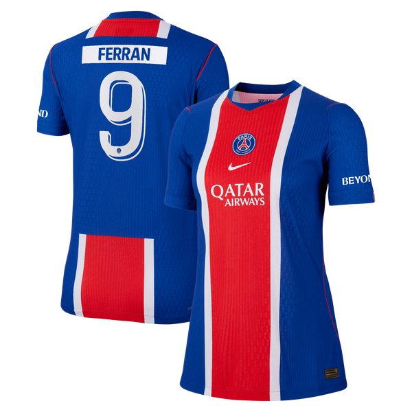 Maillot Domicile Match PSG Nike Aero-FIT 26/27 - Femme - Flocage Coupe Ferran 9