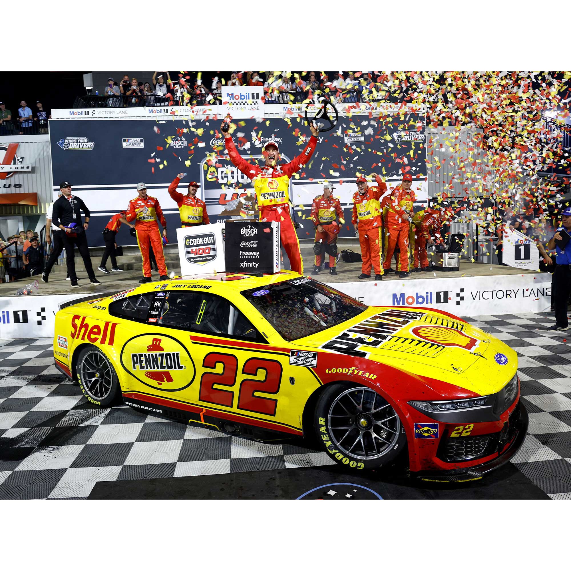 Action Racing Joey Logano 2026 Cook Out 400 Race Winner 1:24 Elite Die-Cast Car Action Racing Joey Logano 2026 Cook Out 400 Race Winner 1:24 Elite Die-Cast Car