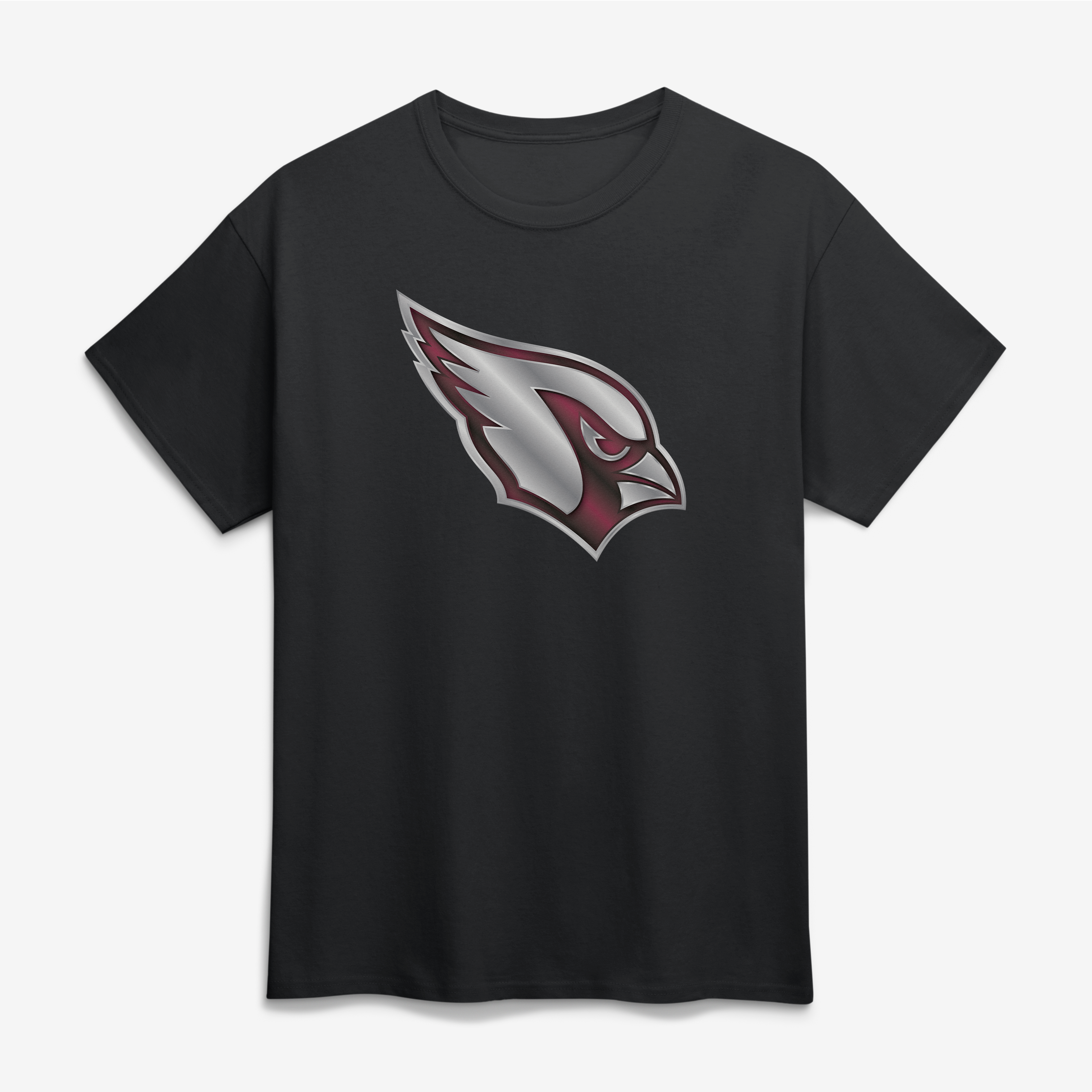 Men's Black Arizona Cardinals Big & Tall Metallic Mascot T-Shirt