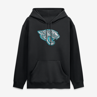 Men's Black Jacksonville Jaguars Metallic Mascot Hoodie