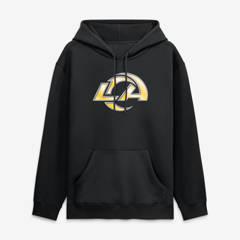 Men's Black Los Angeles Rams Forged Mascot Hoodie