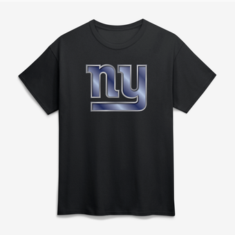 Men's Black New York Giants Big & Tall Metallic Mascot T-Shirt