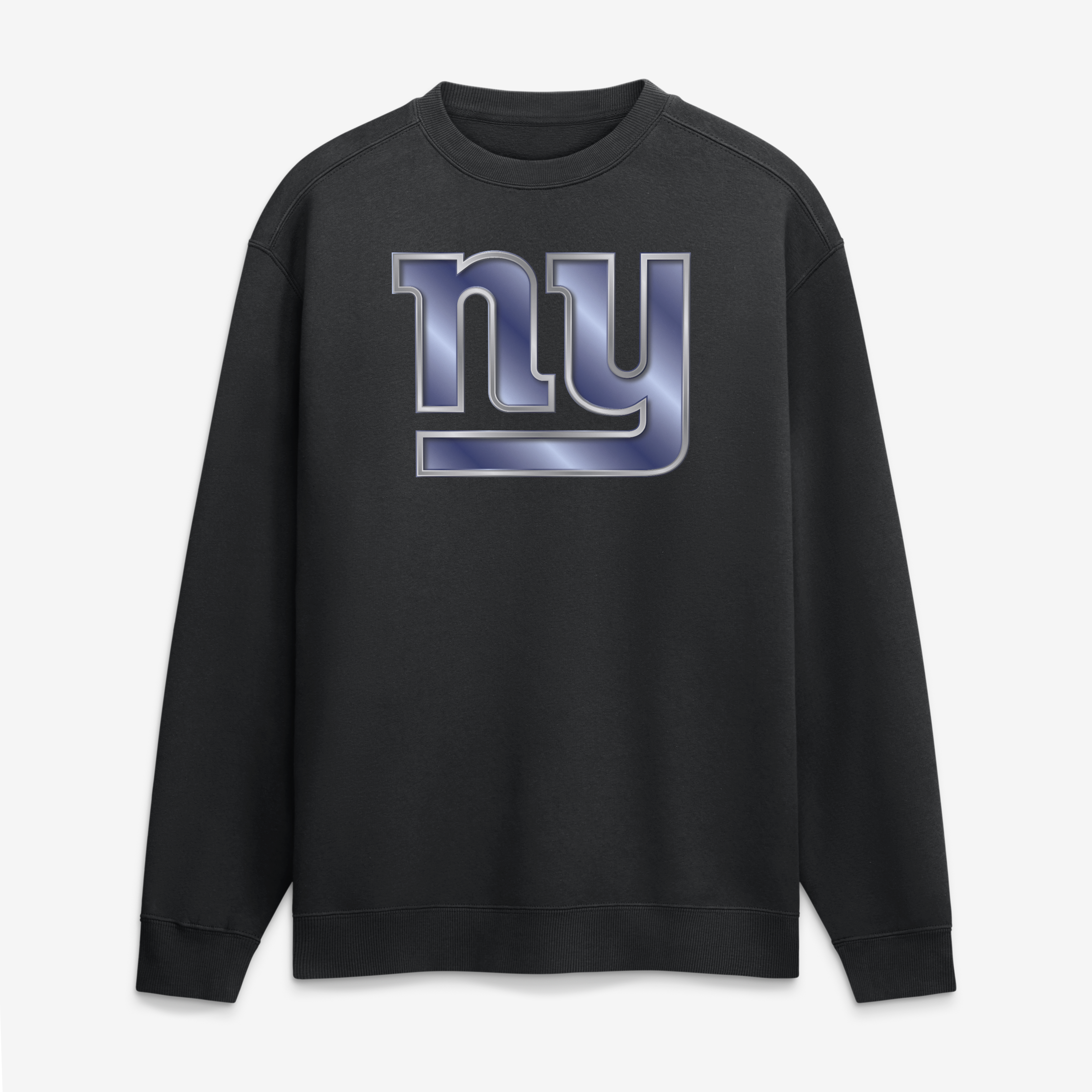 Men's Black New York Giants  Metallic Mascot Sweatshirt