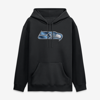 Men's Black Seattle Seahawks Forged Mascot Hoodie