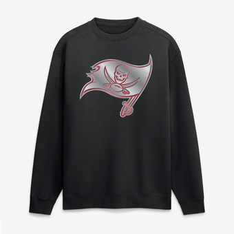 Men's Black Tampa Bay Buccaneers  Metallic Mascot Sweatshirt