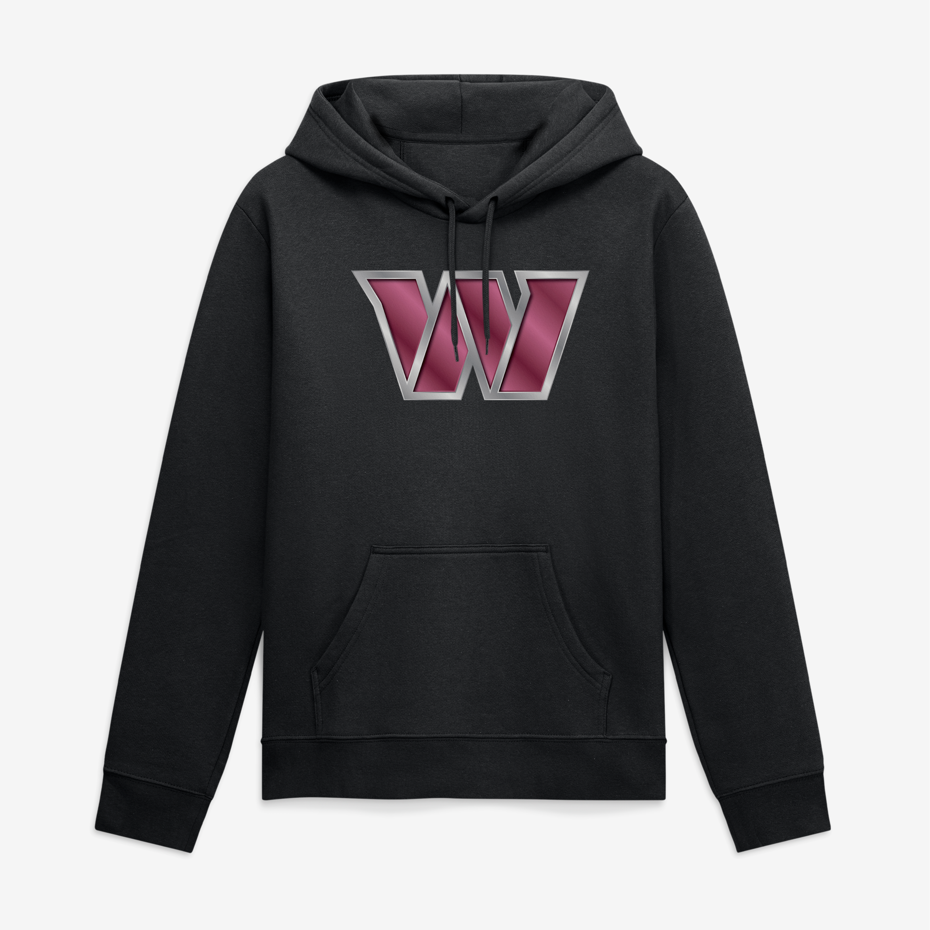 Men's Black Washington Commanders Big & Tall Metallic Mascot Hoodie