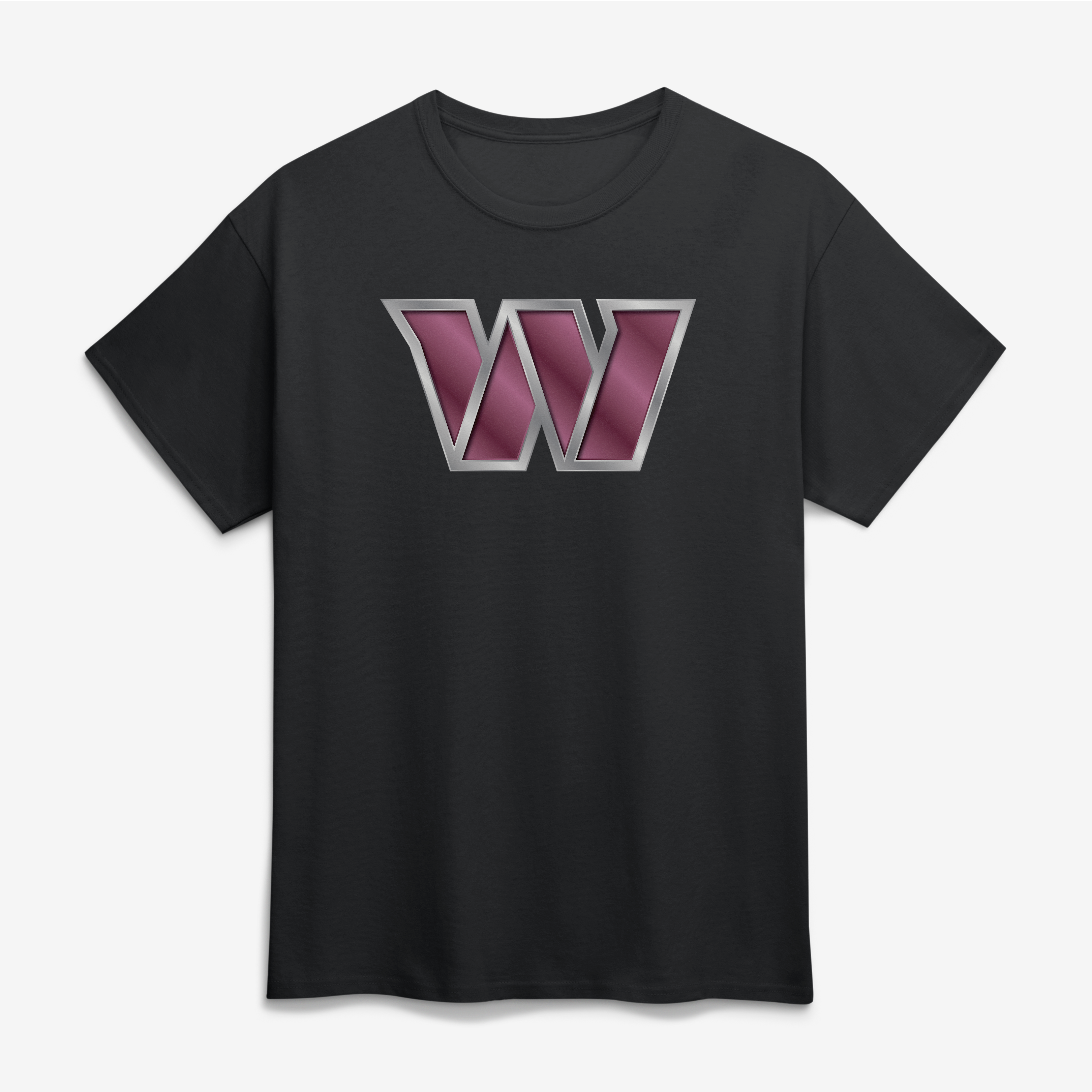 Men's Black Washington Commanders Big & Tall Metallic Mascot T-Shirt