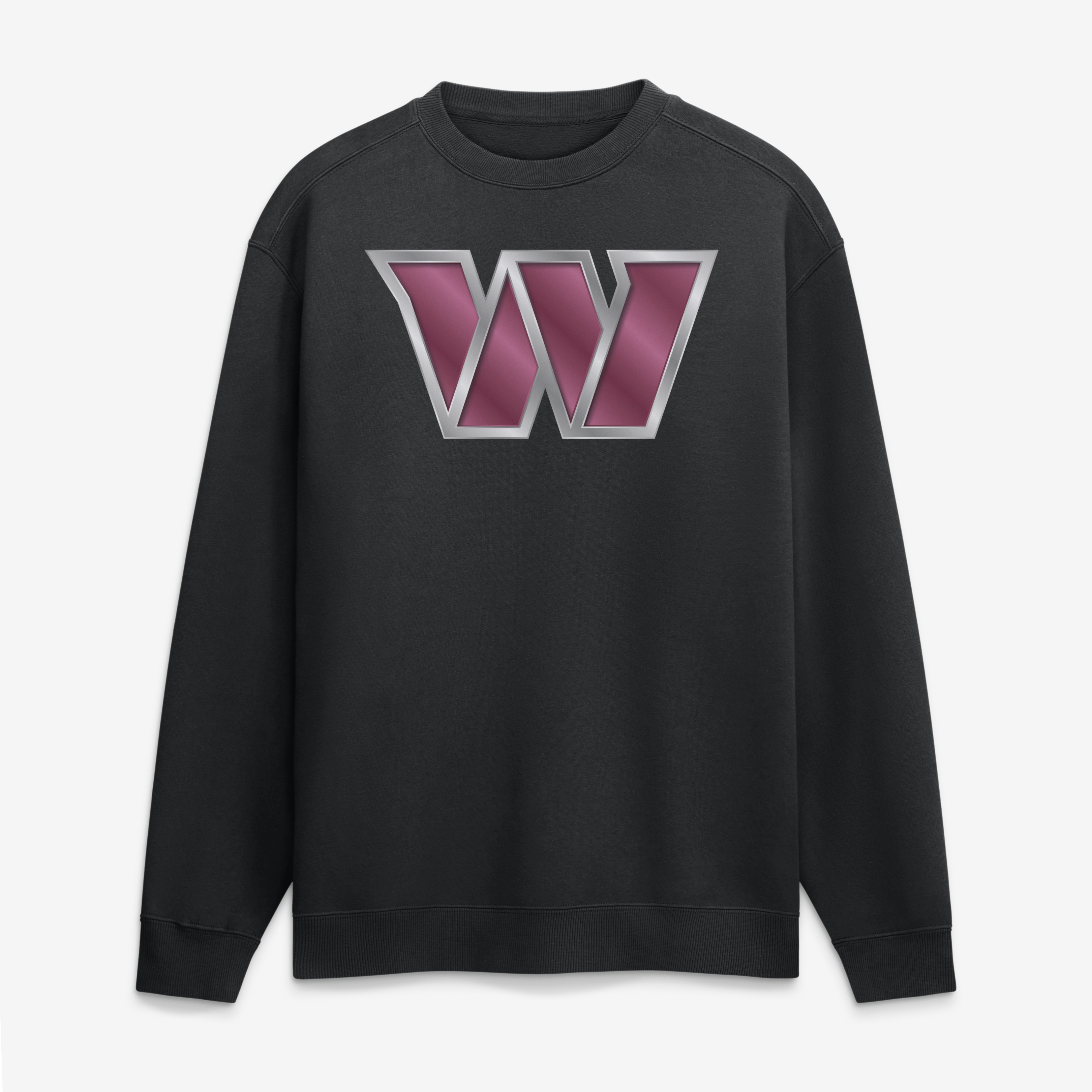 Men's Black Washington Commanders  Metallic Mascot Sweatshirt