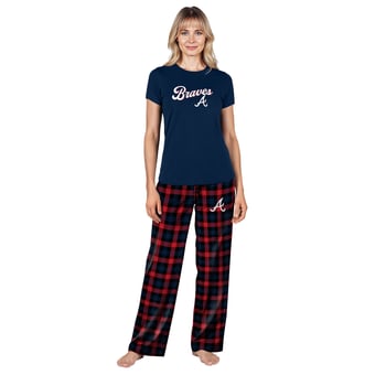 Women's Concepts Sport  Navy Atlanta Braves Highland Sleep Set