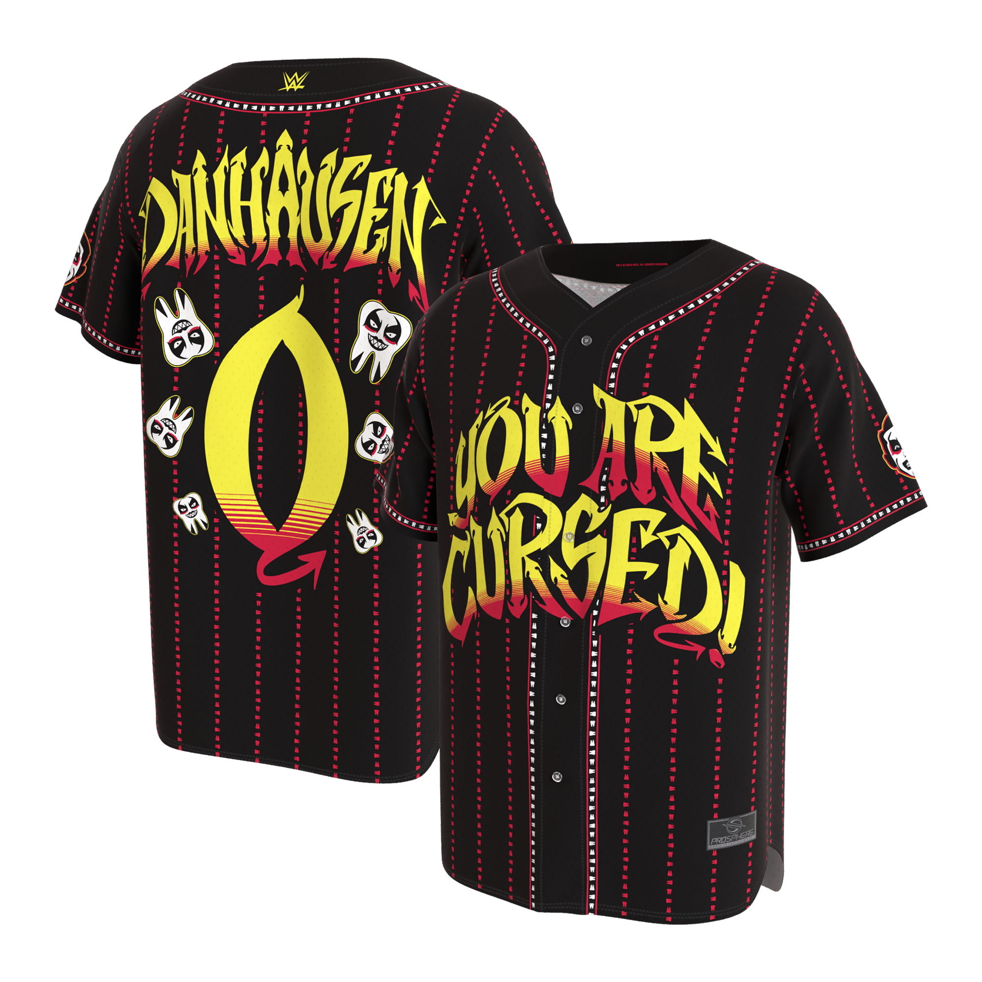 Men's ProSphere Black Danhausen Baseball Jersey