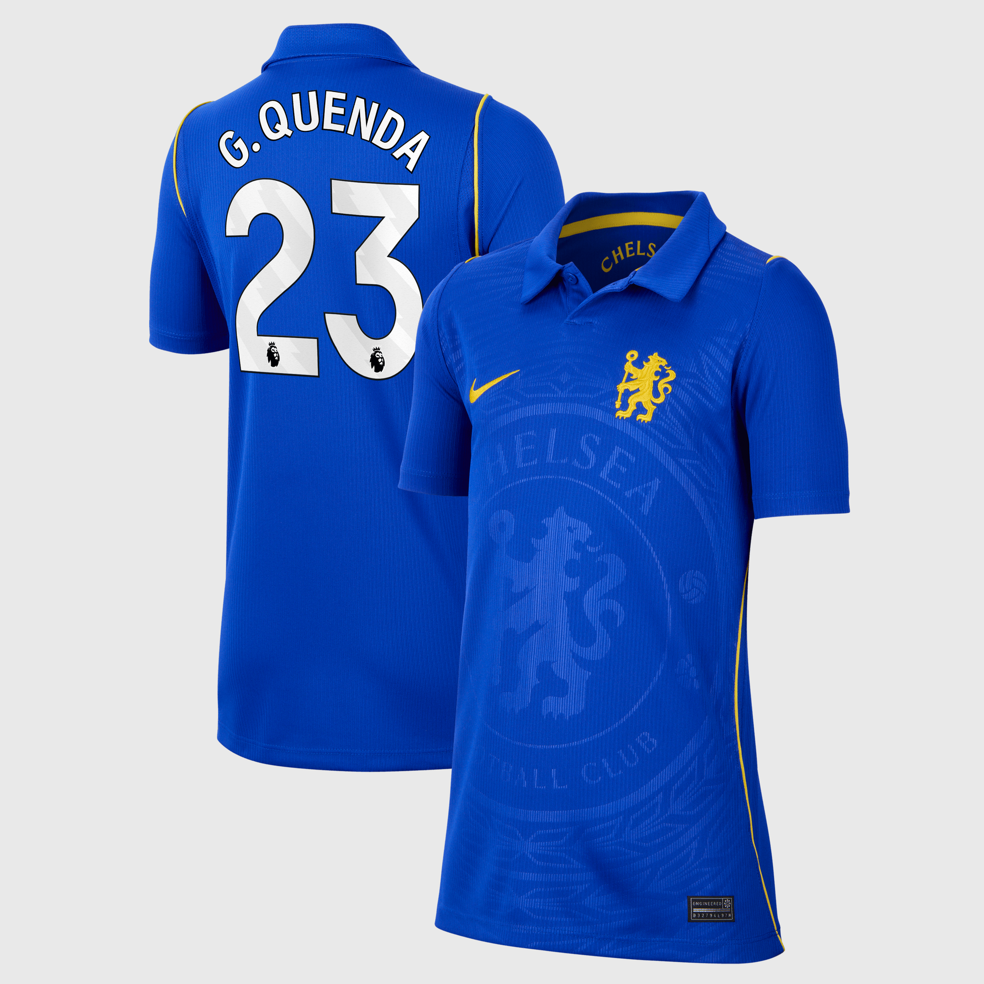Camiseta Nike Stadium de la 1ª equipación del Chelsea 2026-27 - Niños con dorsal G.Quenda 23