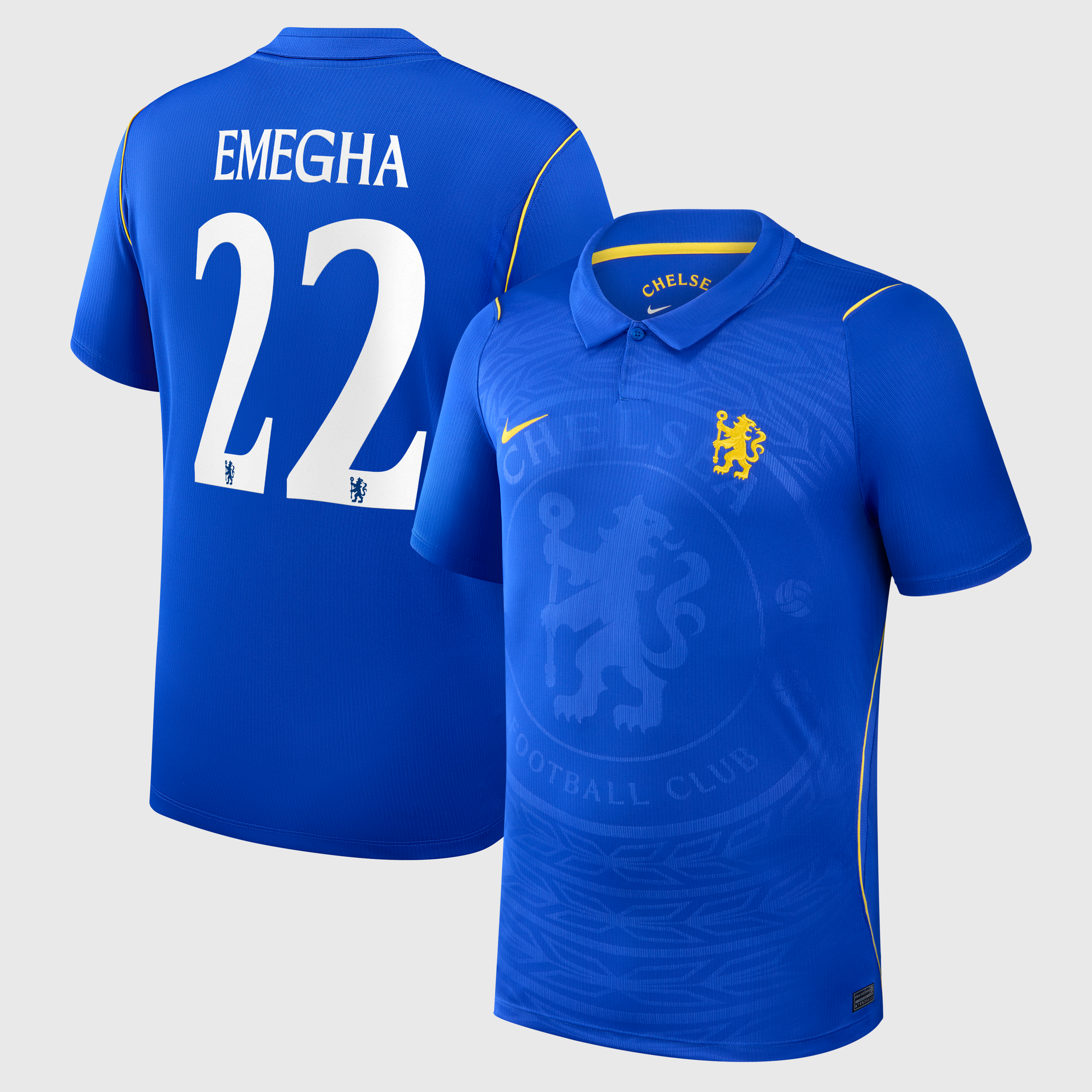 Maillot Nike Domicile Stadium Chelsea 26/27 avec flocage de la Coupe Emegha 22