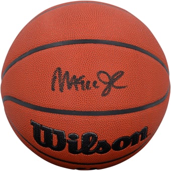 Magic Johnson Los Angeles Lakers Autographed Wilson Authentic Series Indoor/Outdoor Basketball