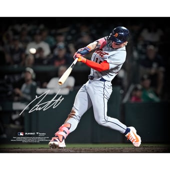 Max Clark Detroit Tigers Autographed 8" x 10" MLB Debut Photograph