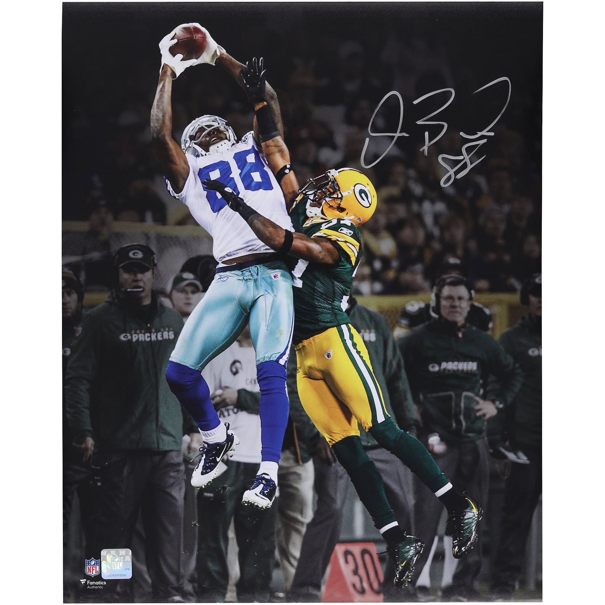 Dez Bryant Dallas Cowboys Autographed 16" x 20" Catch vs. Green Bay Packers Spotlight Photograph