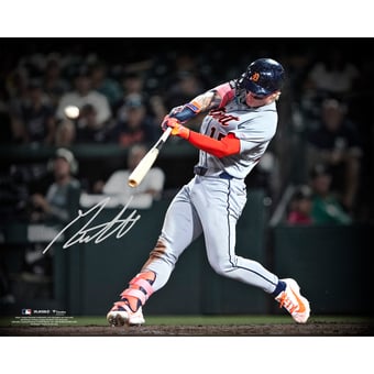 Max Clark Detroit Tigers Autographed 16" x 20" MLB Debut Photograph