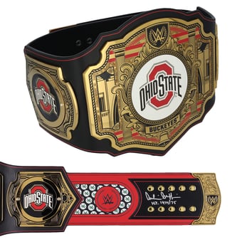 Archie Griffin Ohio State Buckeyes Autographed WWE Title Belt with "HT 74-75" Inscription