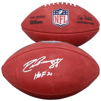 "Drew Pearson Dallas Cowboys Autographed Wilson Duke Full Color Football with ""HOF 21"" Inscription"