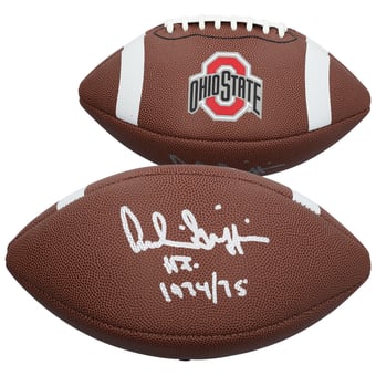 Archie Griffin Ohio State Buckeyes Autographed Nike Replica Football with "HT 74-75" Inscription
