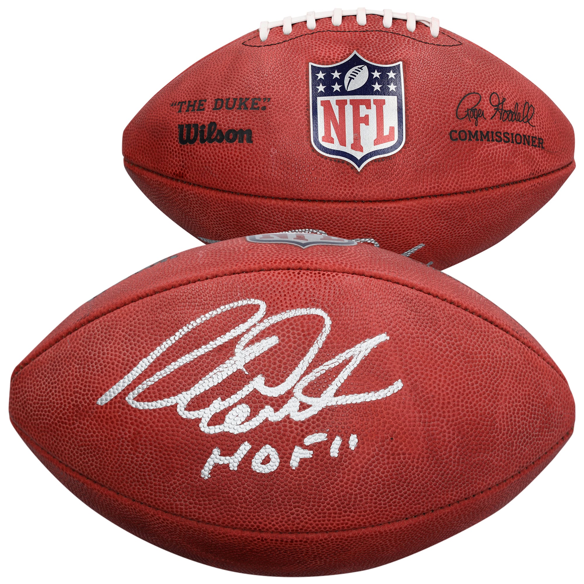 Richard Dent Chicago Bears Autographed Wilson Duke Full Color Football with "HOF 11" Inscription
