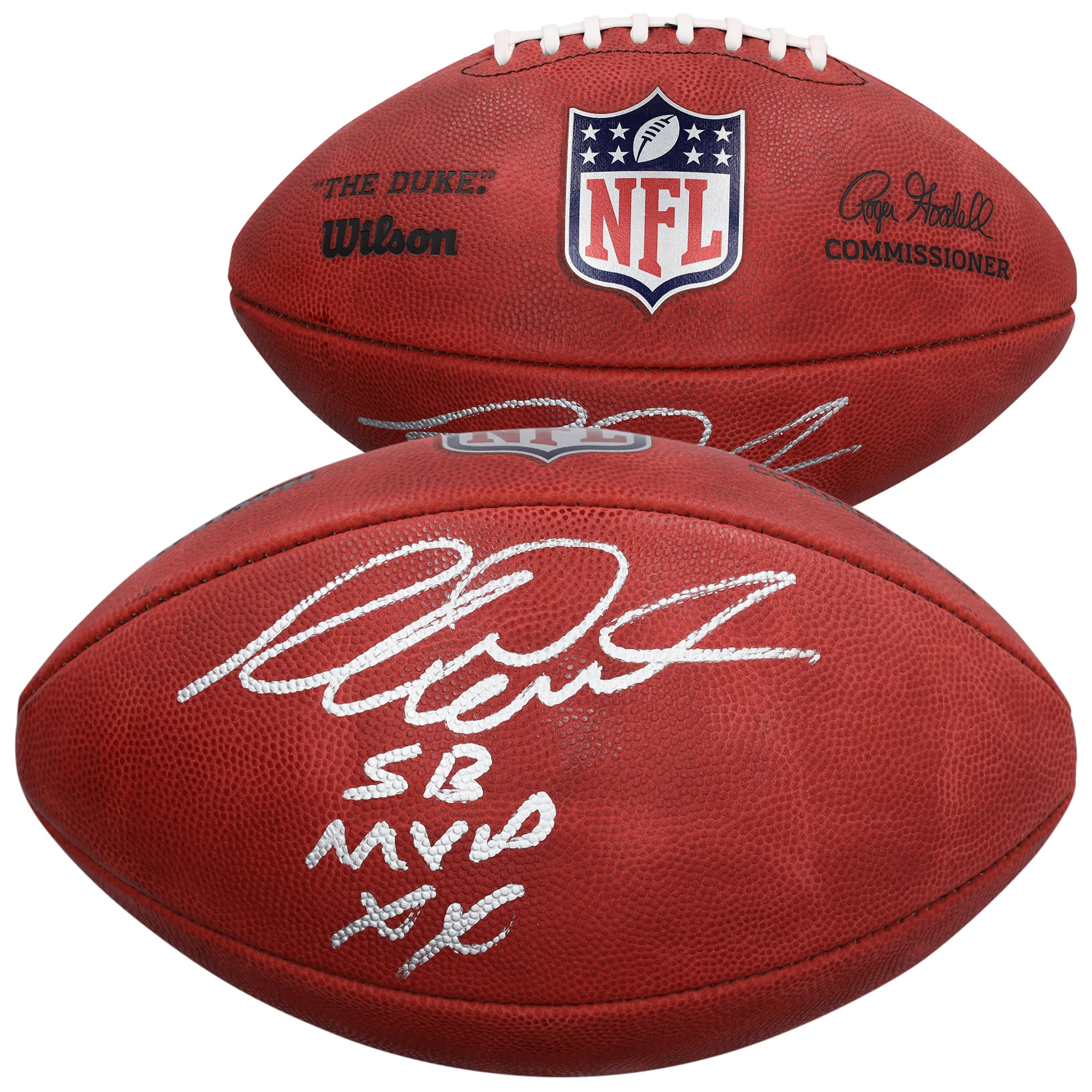 Richard Dent Chicago Bears Autographed Wilson Duke Full Color Football with "SB XX MVP" Inscription