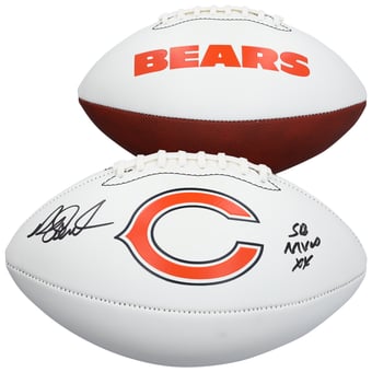 Richard Dent Chicago Bears Autographed Franklin White Panel Football with "HOF 11" Inscription
