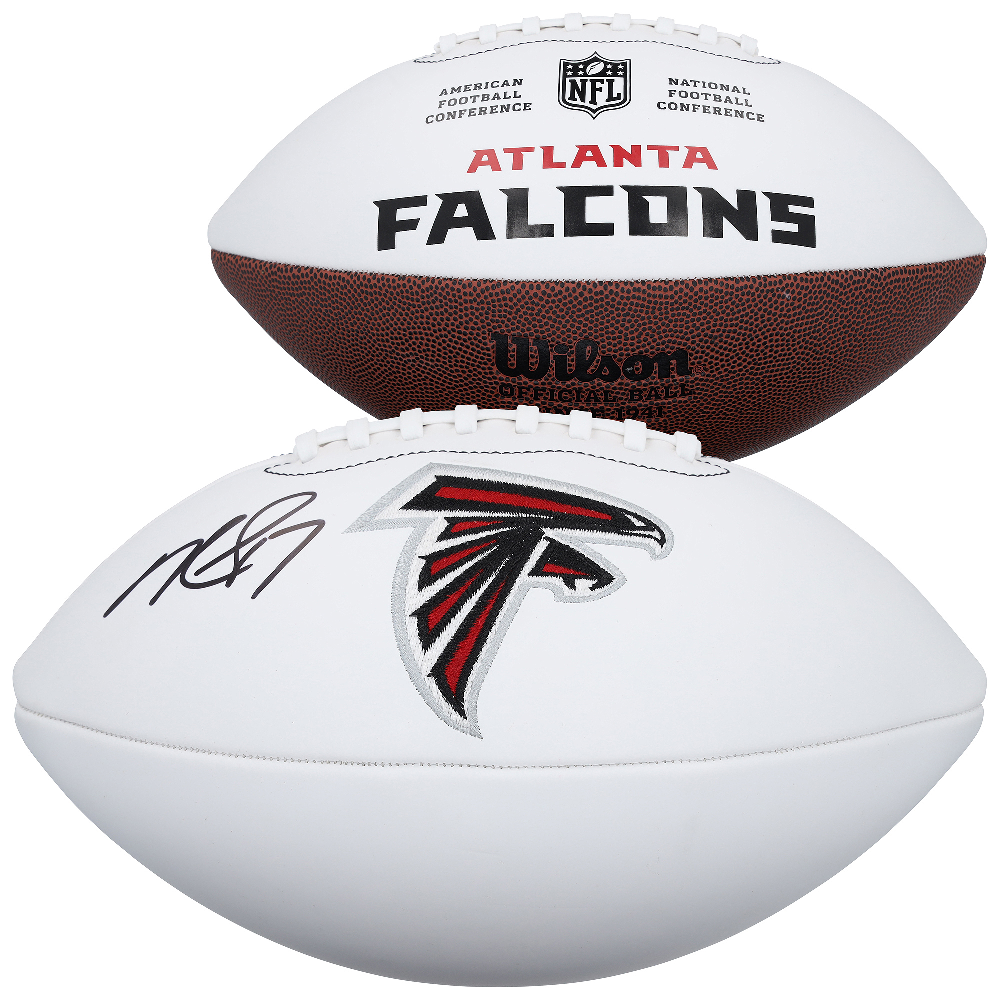 Michael Vick Atlanta Falcons Autographed Wilson White Panel Football