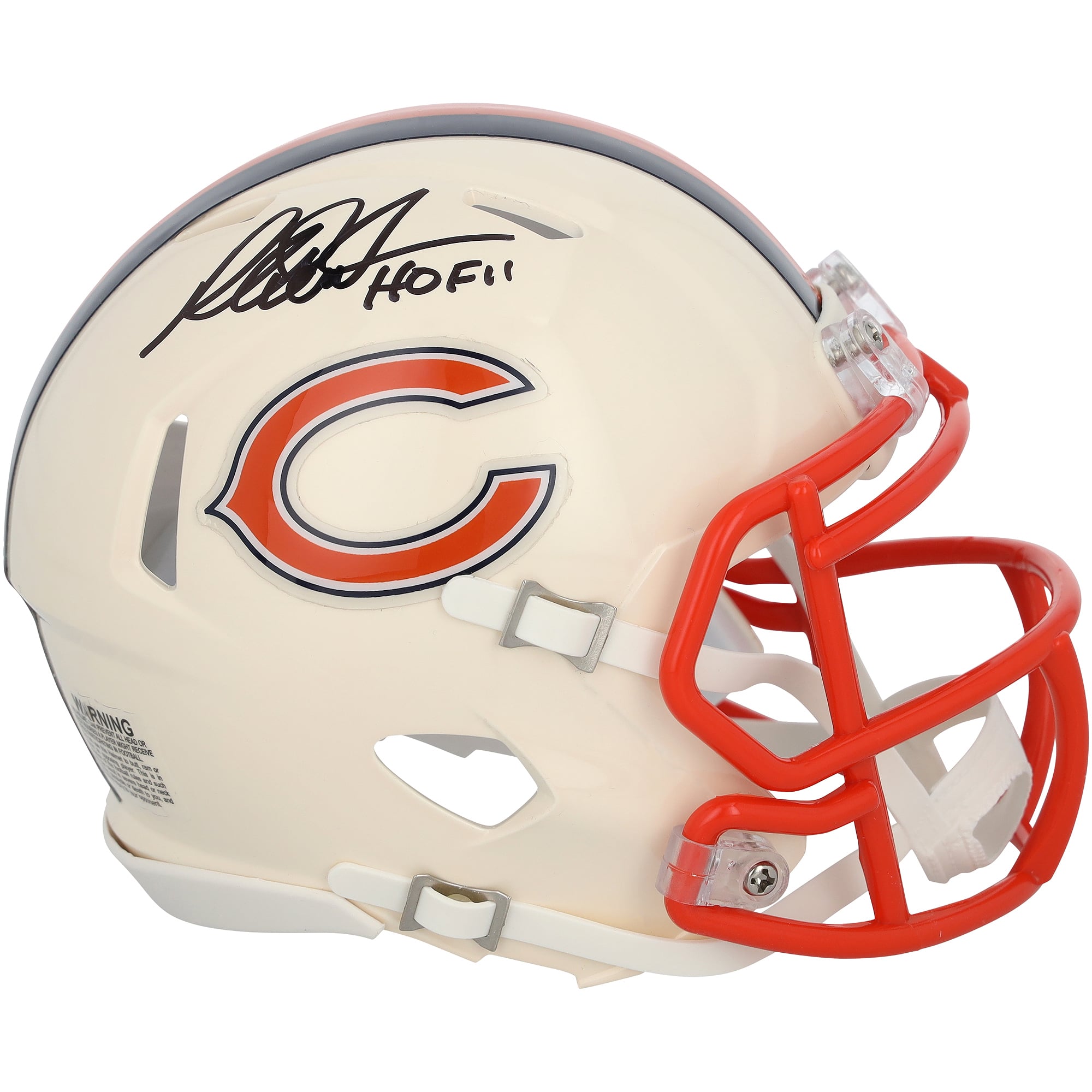 Richard Dent Chicago Bears Autographed Riddell Retro Speed Mini Helmet with "HOF 11" Inscription