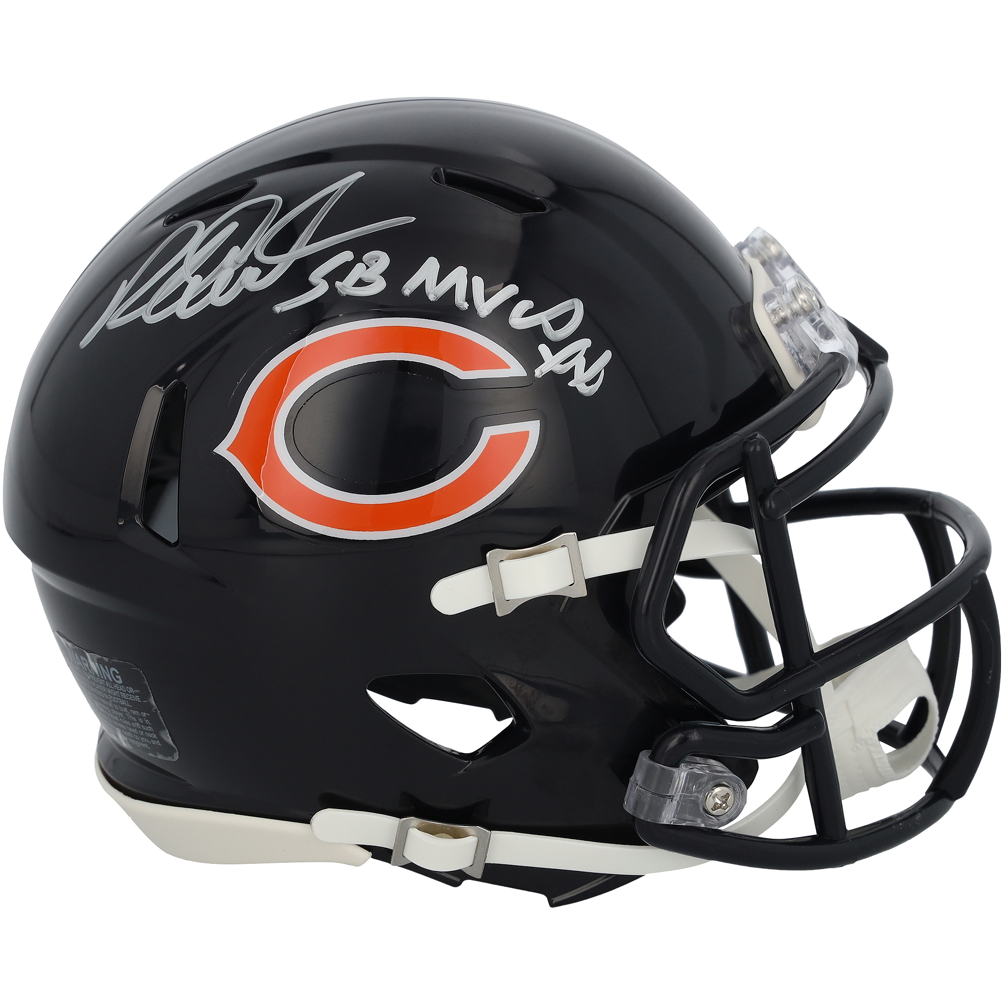 Richard Dent Chicago Bears Autographed Riddell Speed Mini Helmet with "SB XX MVP" Inscription