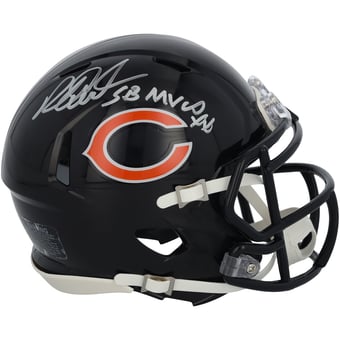 Richard Dent Chicago Bears Autographed Riddell Speed Mini Helmet with "SB XX MVP" Inscription