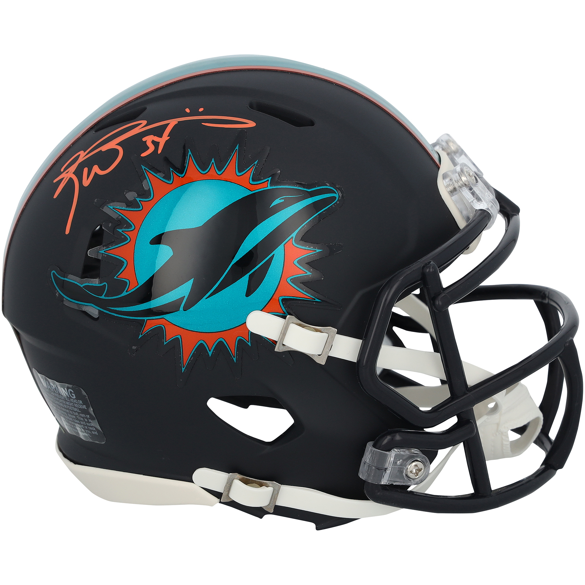 Ricky Williams Miami Dolphins Autographed Riddell Rivalry Speed Mini Helmet