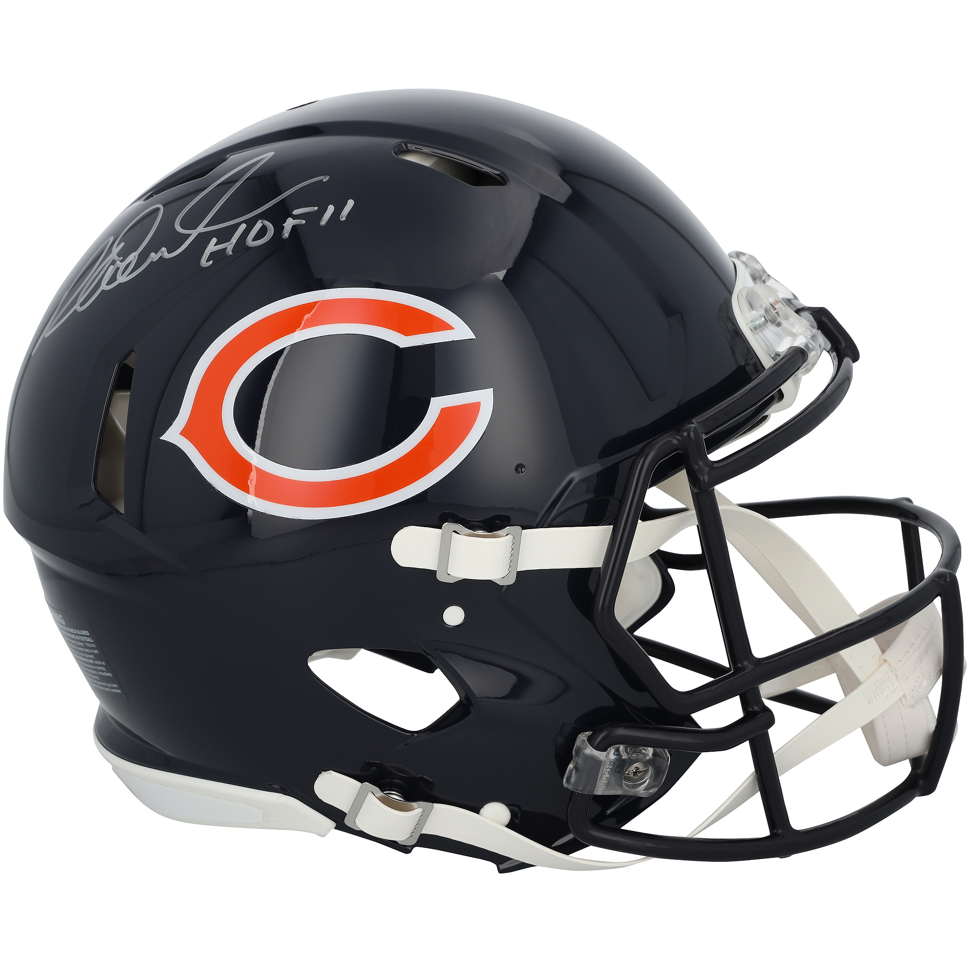 Richard Dent Chicago Bears Autographed Riddell Speed Authentic Helmet with "HOF 11" Inscription
