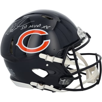 Richard Dent Chicago Bears Autographed Riddell Speed Authentic Helmet with "SB XX MVP" Inscription