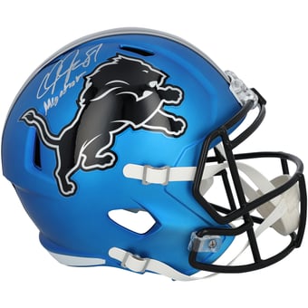 Calvin Johnson Detroit Lions Autographed Riddell 2024 Alternate Speed Replica Helmet with "Megatron" Inscription
